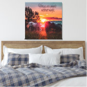 Pferde sind Engel ohne Flügel Leinwanddruck (Insitu (Schlafzimmer))