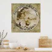 Pferde sind mein ganzes Leben ein Plakat (Küche)