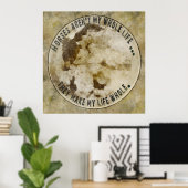 Pferde sind mein ganzes Leben ein Plakat (Heimbüro)