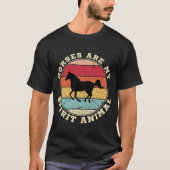 Pferde sind mein geistiger tierischer T - Shirt (Vorderseite)