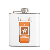 Pferde sind mein Medikament Flachmann (Vorderseite)