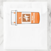 Pferde sind mein Medikament Rechteckiger Aufkleber (Tasche)