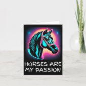 Pferde sind meine Pion Reitfreunde Reitpferde Karte (Vorderseite)