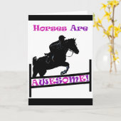 Pferde sind Phantastisch Karte (Gelbe Blume)