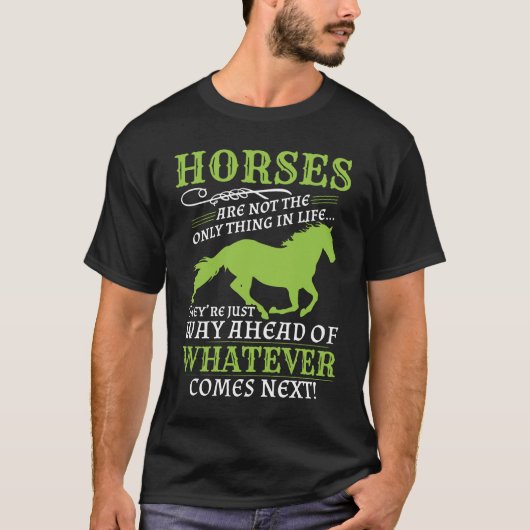 Pferde sind Weise voran T-Shirt (Vorderseite)
