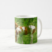 Pferde Sommerliche Blätter Kaffeetasse (VorderseiteRechts)