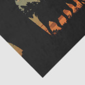 Pferde Sonnenuntergang Dekoupage Tissue Seidenpapier (Detail)