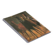 Pferde SpiralNotebook Notizblock (Rechte Seite)