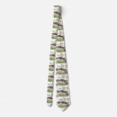 Pferde Steeplechase Jumping Print Necktie Krawatte (Rückseite)