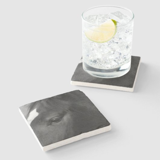 Pferde Steinuntersetzer (Seitenansicht)