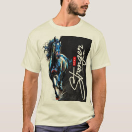 Pferde T - Shirt Tiere Illustration Pferde engl