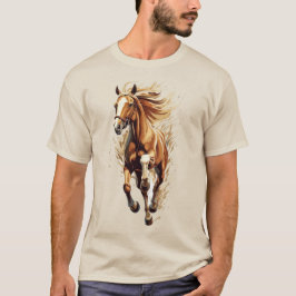 Pferde T - Shirt Tiere Illustration Pferde engl