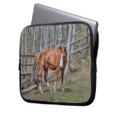 Pferde - Thema "Amerikanischer Western" Laptopschutzhülle (Vorderseite Links)