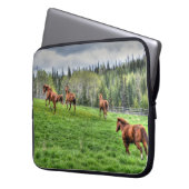 Pferde - Thema "Amerikanischer Western" Laptopschutzhülle (Vorderseite Links)
