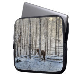 Pferde - Thema "Amerikanischer Western" Laptopschutzhülle (Vorderseite Links)