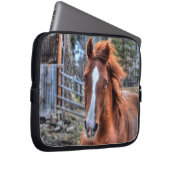 Pferde - Thema "Amerikanischer Western" Laptopschutzhülle (Vorne Rechts)