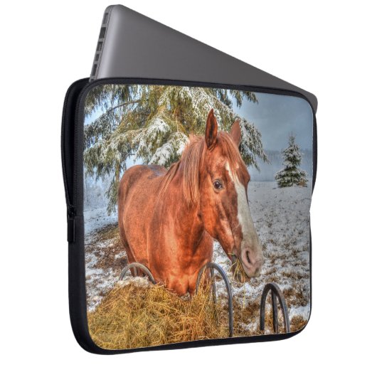 Pferde - Thema "Amerikanischer Western" Laptopschutzhülle (Vorne Rechts)