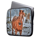 Pferde - Thema "Amerikanischer Western" Laptopschutzhülle (Vorderseite Links)