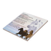 Pferde - Tochter-Gedicht-Fliese Fliese (Seite)