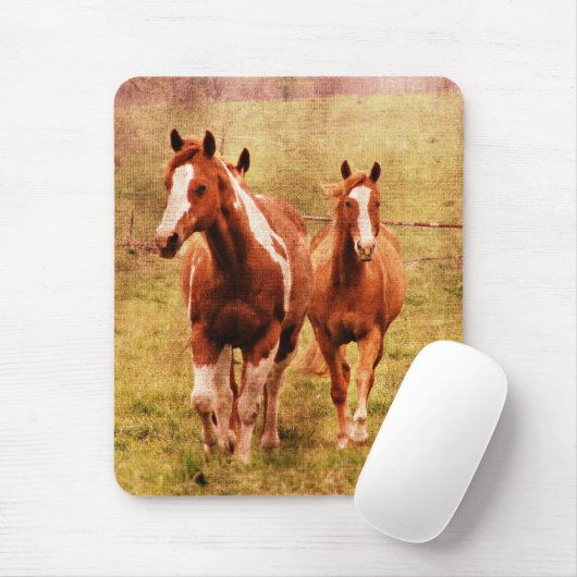 Pferde Trotting Mousepad (Mit Mouse)