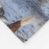 Pferde überqueren den Strom Fleecedecke (Ecke)