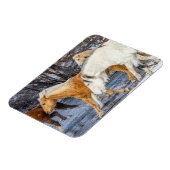 Pferde überqueren den Strom Magnet (Linke Seite)