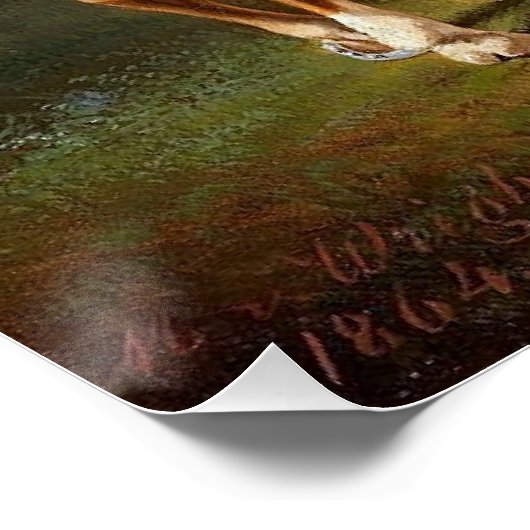 Pferde um 1864 poster (Ecke)