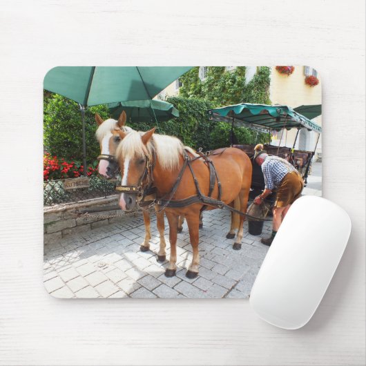 Pferde und Beförderung Mousepad (Mit Mouse)