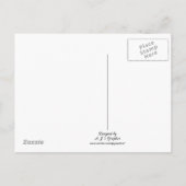 Pferde und Beförderung Save the Date Postkarte (Rückseite)