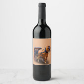 PFERDE UND BEFÖRDERUNG WEINETIKETT (Vorderseite)