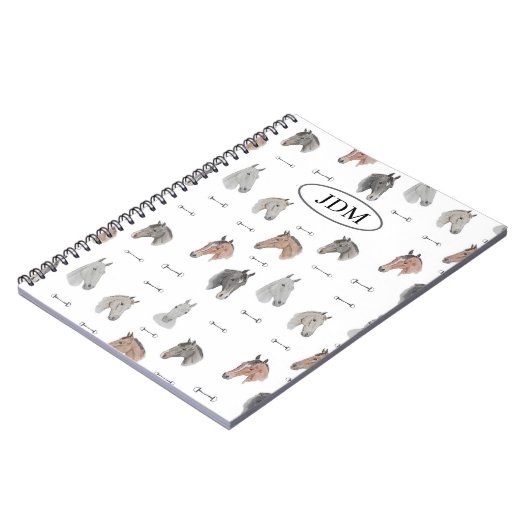 Pferde und Bits-Notebook Notizblock (Linke Seite)