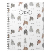 Pferde und Bits-Notebook Notizblock (Vorderseite)