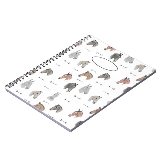 Pferde und Bits-Notebook Notizblock (Linke Seite)