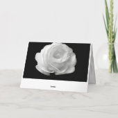 Pferde und Blumen Karte (Rückseite)