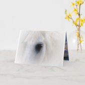 Pferde und Blumen Karte (Gelbe Blume)