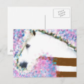 Pferde und Blumen Postkarte (Vorne/Hinten)