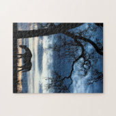 Pferde und Eichen Tree Feine Fotografie Puzzle (Horizontal)