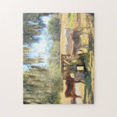 Pferde und ein Donkey - Bauernleben - Puzzle (Vertikal)