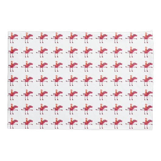 Pferde und Fahrer Kissenbezug (Rückseite)