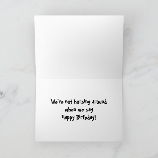 Pferde und Fohlen Karte (Innenseite)