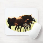 Pferde und Fohlen Mousepad (Mit Mouse)