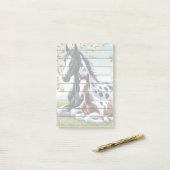 Pferde und Fohlen ruhen Amid blühende Bäume Post-it Klebezettel (Auf Schreibtisch)