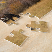 Pferde und Grand Tetons, Elchkopfranke Puzzle (Seite)
