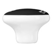 Pferde und Hufeisen Kunst, Dichtung und Musik Keramikknauf (Seitenansicht)