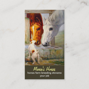 Pferde und Hundeausweis Visitenkarte
