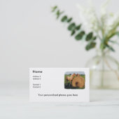 Pferde-und Hundesitzungs-Visitenkarte Visitenkarte (Stehend Vorderseite)