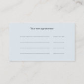 Pferde- und Hundetierarztverabredung Terminkarte (Rückseite)