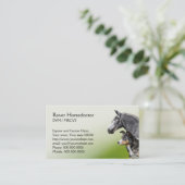 Pferde- und Hundetierarztverabredung und Terminkarte (Stehend Vorderseite)