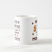 Pferde und Kaffee lassen mich weniger MURDERY fühl Kaffeetasse (Mittel)