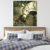 Pferde und Kätzchen, 1890 Leinwanddruck (Insitu (Schlafzimmer))